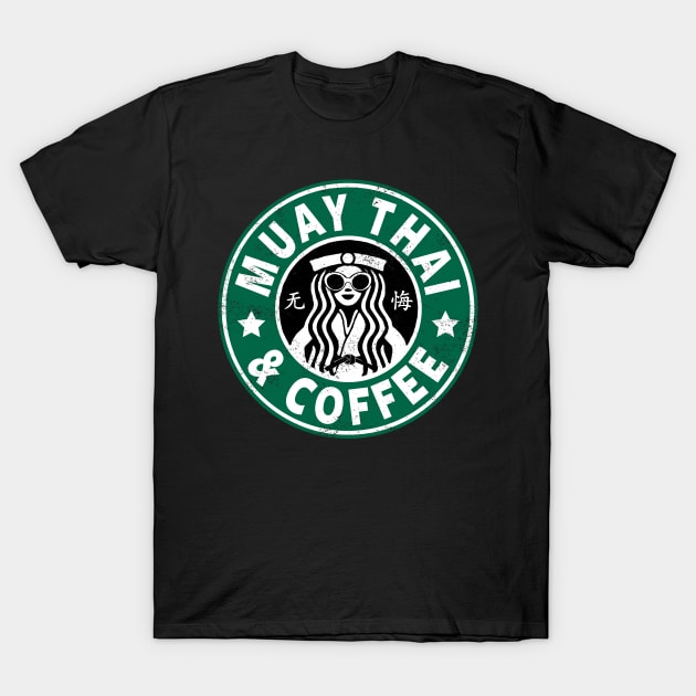 MUAY THAI - MUAY THAI AND COFFEE T-Shirt by Tshirt Samurai